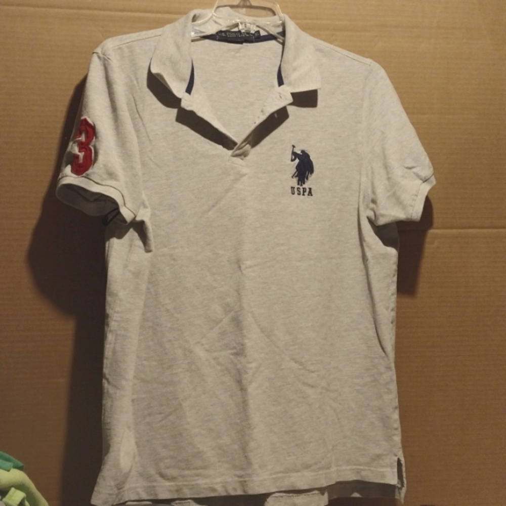 U.S. Polo Assn grey xl polo shirt mens